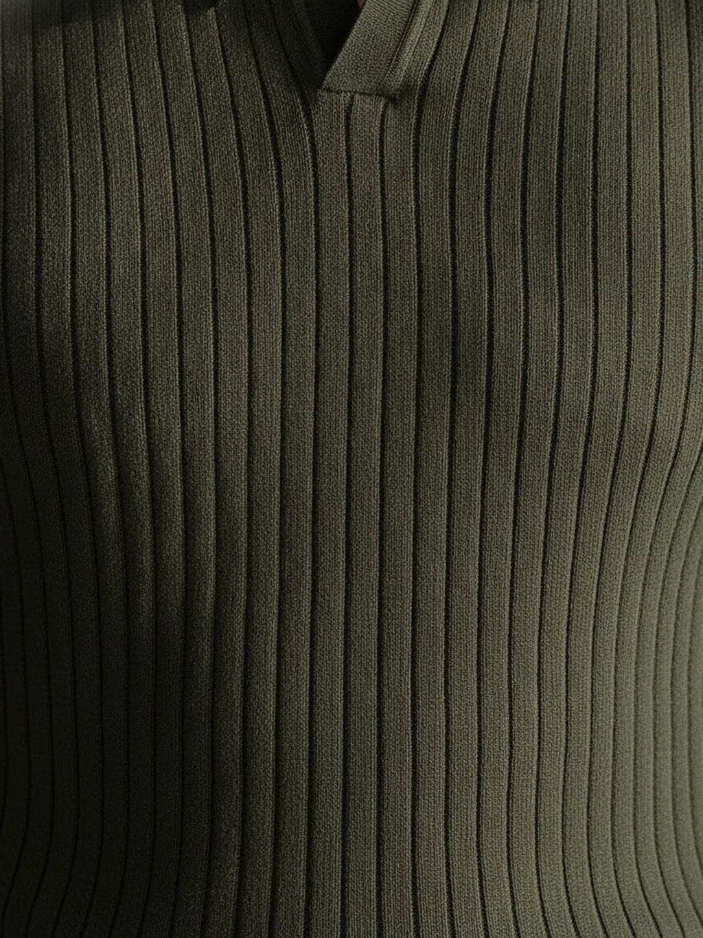 Long sleeve striped polo