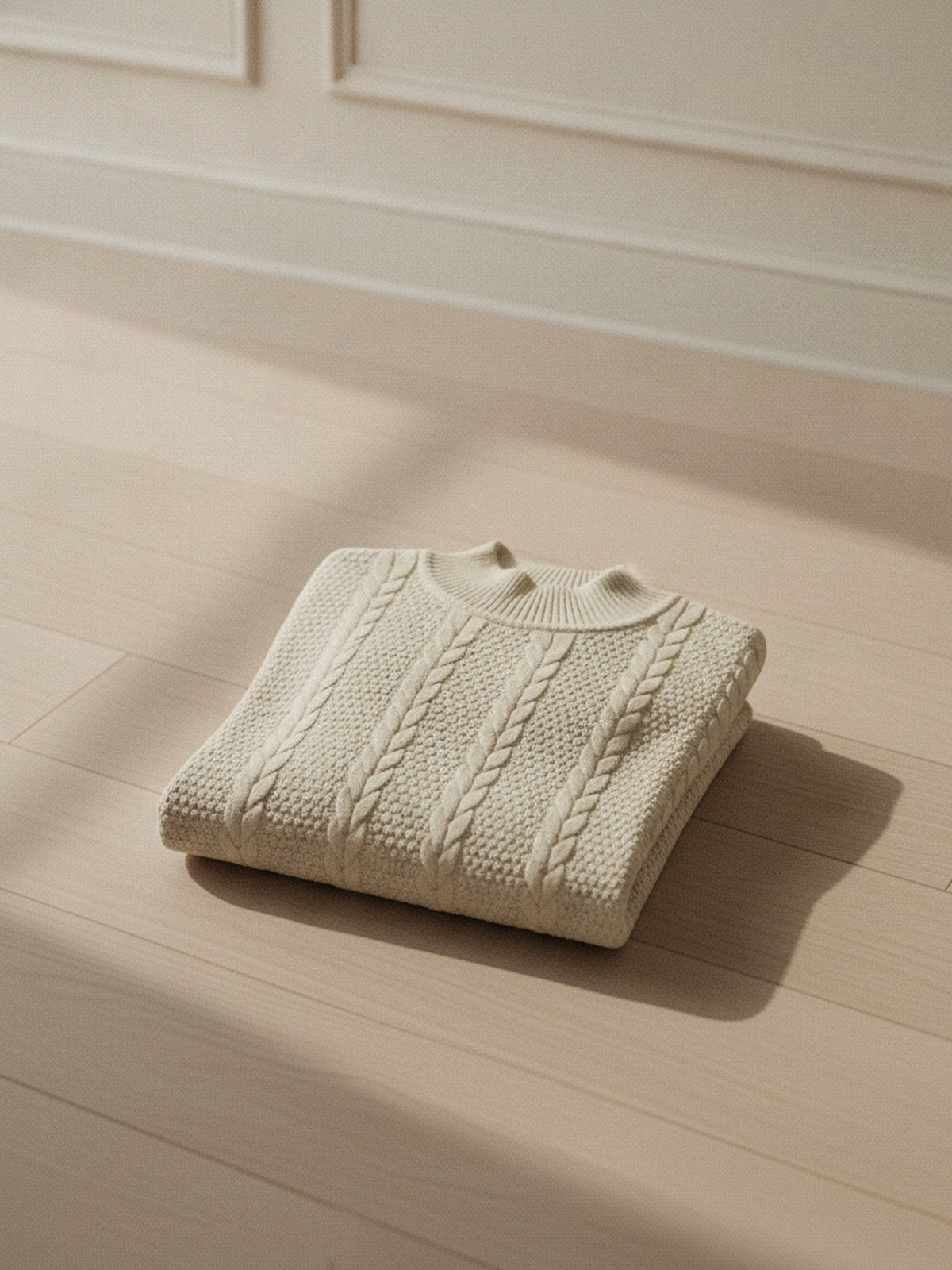 High collar knitted sweatwear